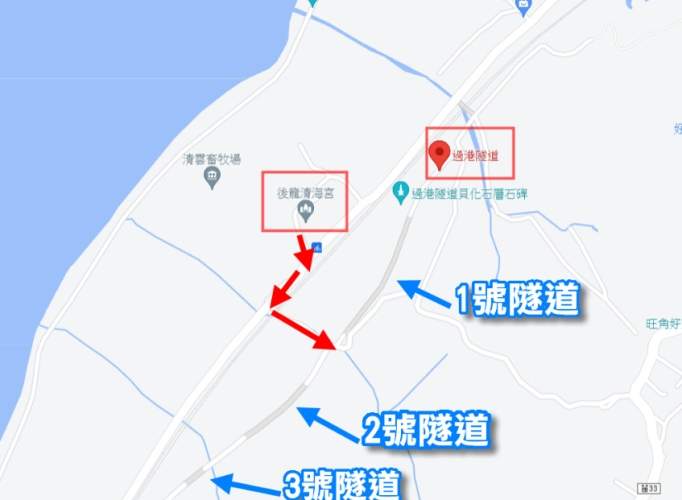 後龍過港隧道交通 後龍過港隧道交通