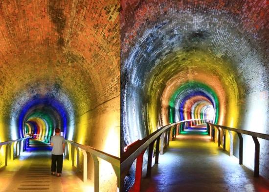 彩虹隧道拍照 彩虹隧道拍照